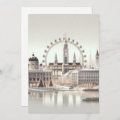 ウィーンのクリスマススプレンダー – ミニマリストホリデー シーズンカード (正面/裏面)