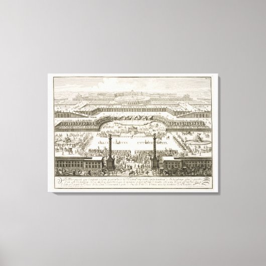 ウィーンのシェーンブルン宮殿の最初の提案 キャンバスプリント (正面)