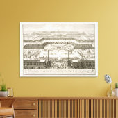 ウィーンのシェーンブルン宮殿の最初の提案 キャンバスプリント (インサイチュ (リビング))