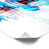 ウィーンのスカイライン、オーストリアウォーターカラーアート フォトプリント            (角)