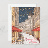 ウィーンのバレンタインデーに恋を見つけた ポストカード (正面/裏面)