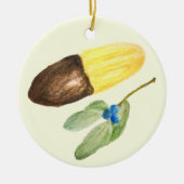 ウィーンのフィンガーチョコレートビスケットクリスマス セラミックオーナメント (正面)
