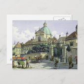 ウィーンのベルヴェデーレ宮殿の下 ポストカード (正面/裏面)