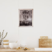 ウィーンのリングや輪劇場の燃焼 ポスター (キッチン)