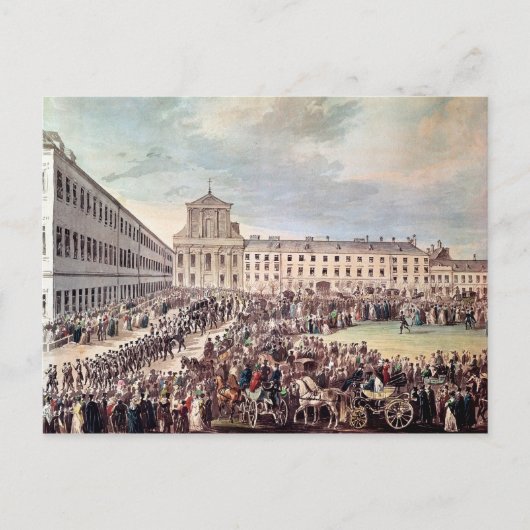 ウィーンのルートヴィヒ・ヴァン・ベートーヴェンの葬式 ポストカード (正面)