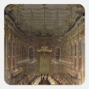 ウィーンのレドゥテンサールでの宴会, 1760 スクエアシール