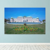 ウィーンの上ベルヴェデーレ宮殿 オーストリア キャンバスプリント (インサイチュ (ウッドフロア))
