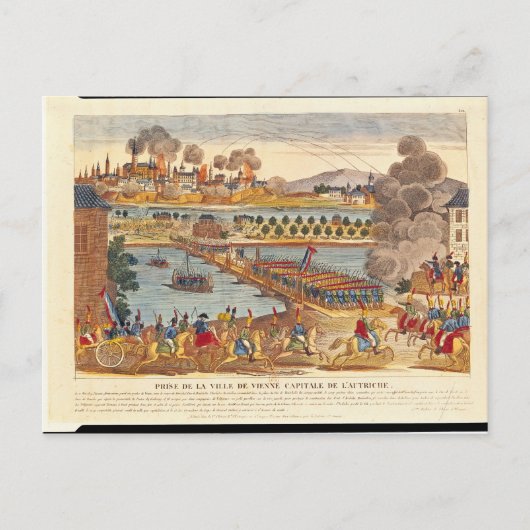 ウィーンの包囲、1809年5月10日 ポストカード (正面)