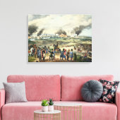 ウィーンの包囲、1848年10月28日 キャンバスプリント (インサイチュ (リビング))