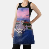 ウィーンの噴水に沈む夕日 エプロン (インサイチュ)