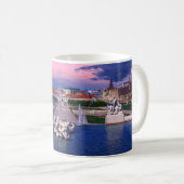 ウィーンの噴水に沈む夕日 コーヒーマグカップ (正面右)