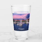 ウィーンの噴水に沈む夕日 タンブラーグラス (裏面)