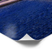 ウィーンの噴水に沈む夕日 ポスター (コーナー)