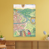 ウィーンの地図 キャンバスプリント (インサイチュ (リビング))