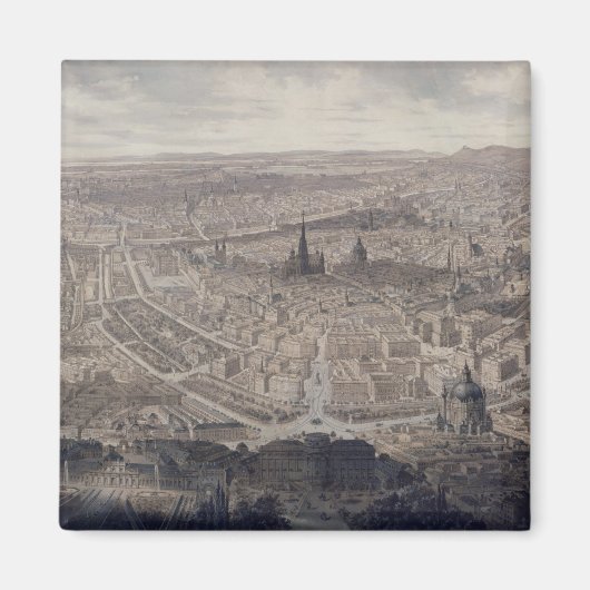 ウィーンの景色, c.1860 マグネット (正面)