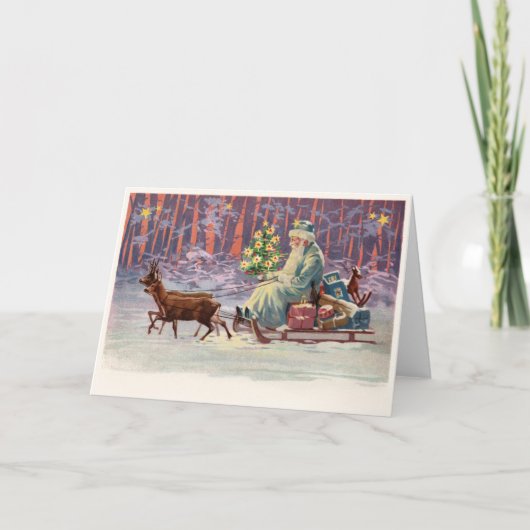 ウィーンの森のサンタ シーズンカード (正面)