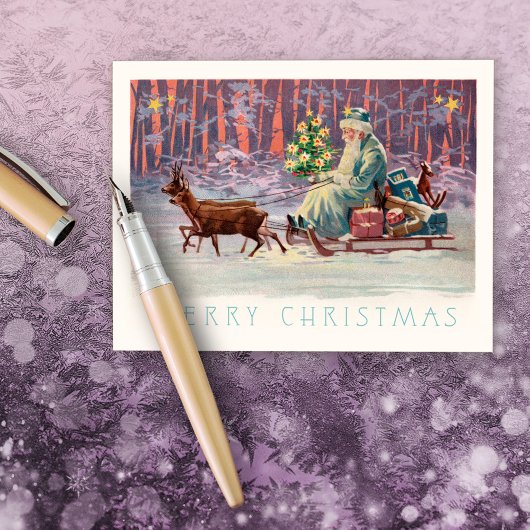ウィーンの森のサンタ シーズンポストカード