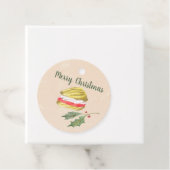 ウィーンの渦巻きビスケットとヒイラギのクリスマス フェイバータグ (インサイチュ)