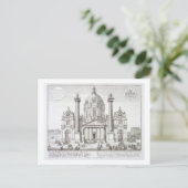 ウィーンの聖チャールズ・ボロメオ教会(1538-84) ポストカード (スタンド正面)