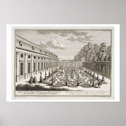 ウィーンの近くの花園の眺め、'ヴォルステル ポスター (正面)
