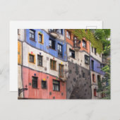 ウィーンのHundertwasserの写真 ポストカード (正面/裏面)