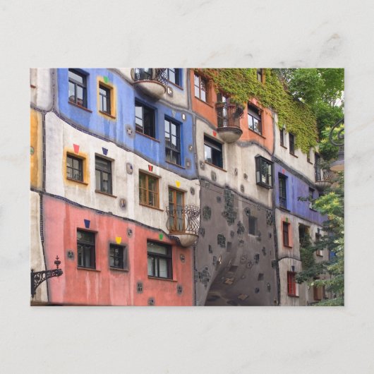 ウィーンのHundertwasserの写真 ポストカード (正面)