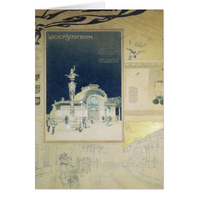 ウィーンのStadtbahnのパビリオン (正面)