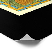 ウィーンアールヌーボーピーコック ポスター (角)