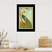 ウィーンアールヌーボーピーコック ポスター (キッチン)