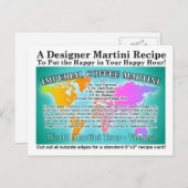 ウィーンインペリアルコーヒーワールドツアーマルティーニレシピ ポストカード (正面/裏面)
