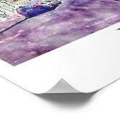 ウィーンオーストリアアートトラベル水彩手描き ポスター (角)