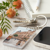 ウィーンオーストリアウォーターカラーキーチェーン キーホルダー (正面右)