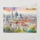 ウィーンオーストリアウォーター絵を描カラーズパノラマビュー ポストカード (正面)