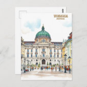 ウィーンオーストリアウォーター絵を描カラー ポストカード (正面/裏面)