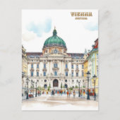 ウィーンオーストリアウォーター絵を描カラー ポストカード (正面)