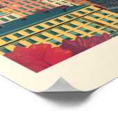 ウィーンオーストリアエレガントアートヴィンテージトラベル ポスター (角)