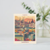ウィーンオーストリアエレガントアートヴィンテージトラベル ポストカード (スタンド正面)