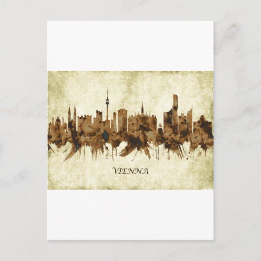 ウィーンオーストリアシティスケープ シーズンポストカード (正面)