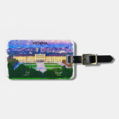 ウィーンオーストリアヒストリックシティビュー ラゲッジタグ (正面横)
