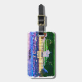 ウィーンオーストリアヒストリックシティビュー ラゲッジタグ (正面縦)