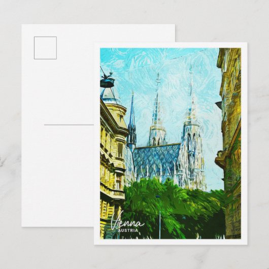 ウィーンオーストリアビューティフル油シティ ポストカード (正面/裏面)