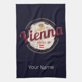 ウィーンオーストリアヴィンテージキャピタルヴィエンネーズメランゲ キッチンタオル