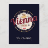 ウィーンオーストリアヴィンテージキャピタルヴィエンネーズメランゲ シーズンポストカード (正面)