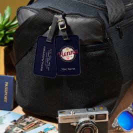 ウィーンオーストリアヴィンテージキャピタルヴィエンネーズメランゲ ラゲッジタグ