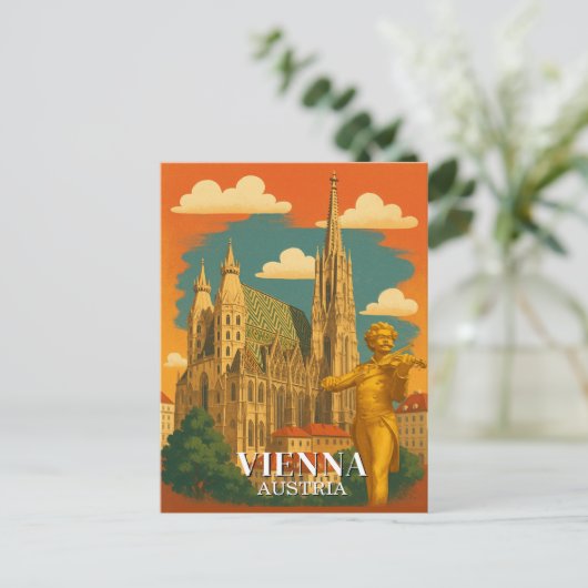 ウィーンオーストリアヴィンテージトラベルヨーロッパ ポストカード (スタンド正面)