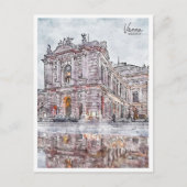ウィーンオーストリアヴィンテージ旅行水の色 ポストカード (正面)