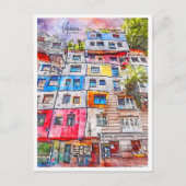 ウィーンオーストリアヴィンテージ旅行水の色 ポストカード (正面)