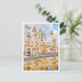 ウィーンオーストリアヴィンテージ旅行水の色 ポストカード (スタンド正面)