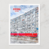 ウィーンオーストリア名勝トラベルウォーター色 ポストカード (正面)
