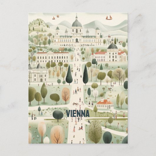 ウィーンオーストリア旅行 ポストカード (正面)